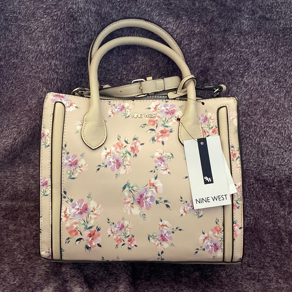 Nine West Aidenne Satchel Handbag NWT